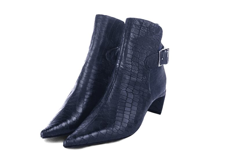 Navy blue dress booties for women - Florence KOOIJMAN